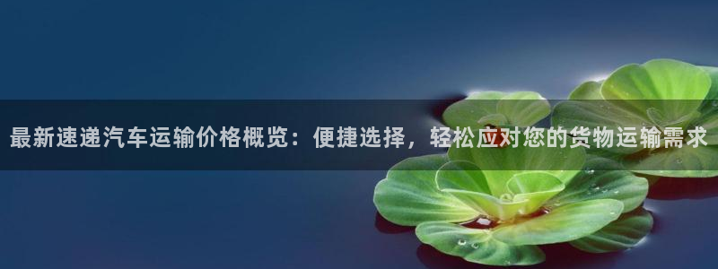 豪门国际免费充钱:最新速递汽车运输价