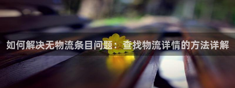 豪门国际口戒指是多大：如何解决无物流